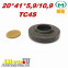 Сальник под шток 20 мм в размере 20*41*5,9/10,9  NAK тип сальника TC4S 0