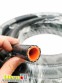 Шланг рукав силиконовый армированный id016 16мм, масло - антифриз - горячая вода - патрубок радиатора, патрубок печки, черный - оранжевый - цена за 1 метр 0