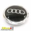 Колпак, заглушка для литых дисков Ауди черный с ободком хром, размер Audi А8, 68/54/14 BLACK С ОБОДКОМ ORIGINAL  AU68-54BAO 3