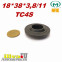 Сальник под шток 18 мм в размере 18*38*3,8/11 NAK тип сальника TC4S 0