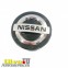 Колпак, заглушка для литых дисков Ниссан черные D60/57 Nissan BLACK ORIGINAL черная хром объемный логотип на оригинальный диск 2