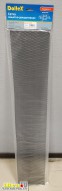 Сетка решетки радиатора алюминий, 100 х 20 см, черная, ячейка 10 х 5,5мм Dollex DKS-007 0