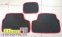 Eva коврики салона для а/м ваз 2108, 2113, 2114, 2115 материал EVA черный, красный CS-20 с перемычкой 15768 3