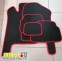Eva коврики салона для а/м ваз 2108, 2113, 2114, 2115 материал EVA черный, красный CS-20 с перемычкой 15768 2
