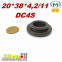Сальник под шток 20 мм в размере 20*38*4,2/11 NAK тип сальника DC4S 0