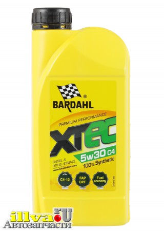 Моторное масло BARDAHL синтетическое 5W-30 XTEC C4-12 1 л