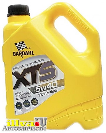 Синтетическое моторное масло BARDAHL 5W-40 XTS A3/B4, API SN/CF 4L, 36892