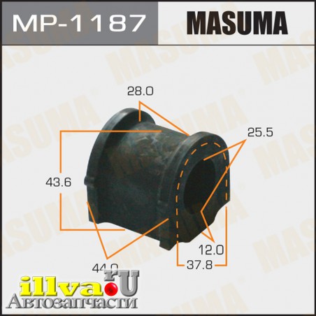 Втулка стабилизатора Mitsubishi Colt 05-12 переднего MASUMA MP-1187