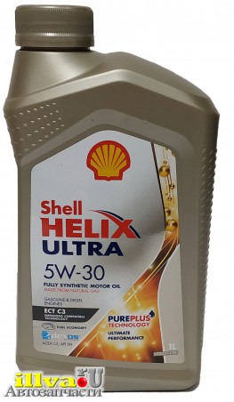 Моторное масло 5W30 Shell Helix ultra ect c3 Dexos синтетическое 1 литр