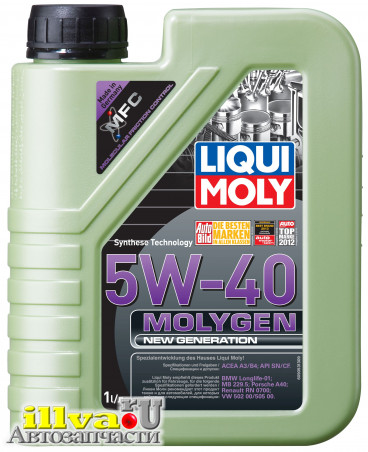 Масло моторное LiquiMoly 5W-40 Molygen синтетическое SN/CF А3/В4 SAC GF5 1 л 8576