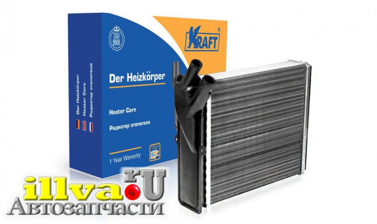 Радиатор отопителя для а/м ваз Нива 2123 алюминий Kraft КТ-104018