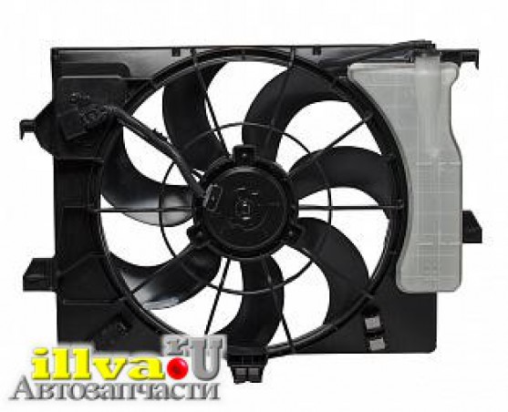 Вентилятор охлаждения Hyundai Solaris 10-; Kia Rio 11- с двс 1.4, 1.6, +A/C 25380-1R050 LUZAR LFK 08L4
