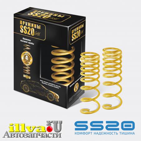 Пружины передние SS20 Gold Progressive для автомобили ВАЗ 2123 Шевроле Нива (2шт.) (SS20.154.00.001-03)   (переменный шаг, холодная навивка) SS30126