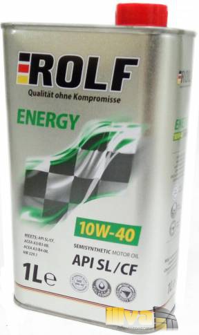 Моторное масло 10W40 ROLF Energy полусинтетическое SL/CF 1 литр