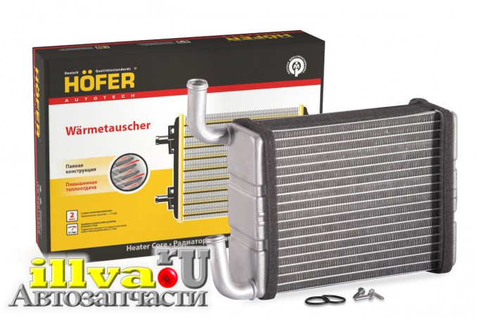 Радиатор отопителя, печки на УАЗ 3163, 3160 артикул 3162-8101060 Hofer HF730251
