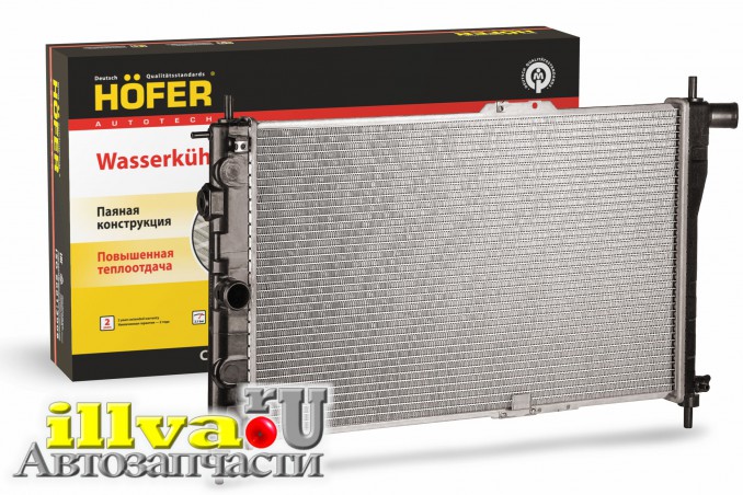 Радиатор охлаждения Daewoo Nexia 94- МКПП паяный 96144847 Hofer HF708490