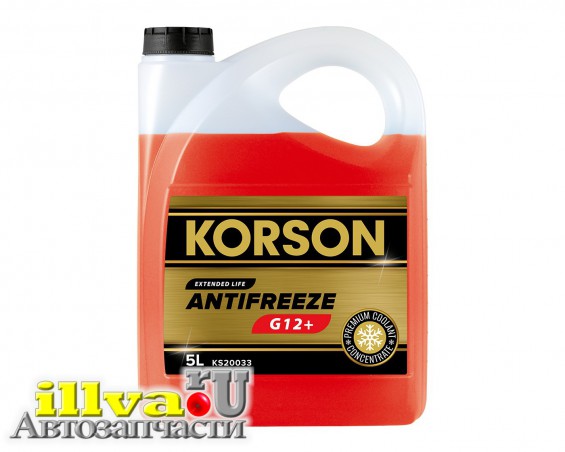 Антифриз KORSON G12+ Concentrate красный 5 л KS20033