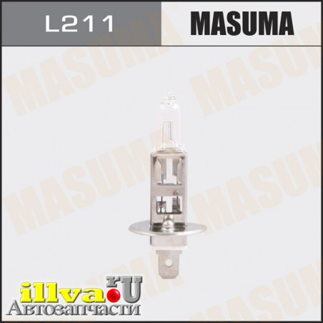 Лампа 12 В H1 100 Вт галогенная 3000K MASUMA CLEARGLOW L211