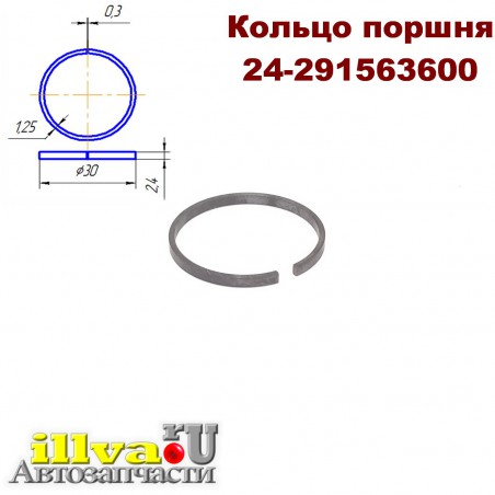 Кольцо заднего поршня (чугун) - ваз 2108, 2110, 1118 Калина, 2170 Приора и 2190 Гранта (24-291563600)