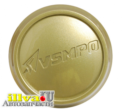 Колпачок, крышка для литого дискa ВСМПО d67 в размер 69/67/9 золотой с бортиком V67bgd