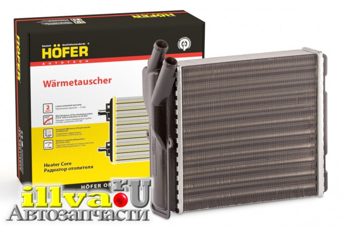 Радиатор печки отопителя Hofer для а/м ваз 2123 Chevrolet NIVA 2123-8101060 HF730226