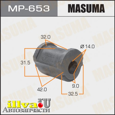 Втулка стабилизатора Toyota Altezza 98-05, Mark II 00-07; lexus GS 97-, IS 99-05 заднего Masuma MP-653