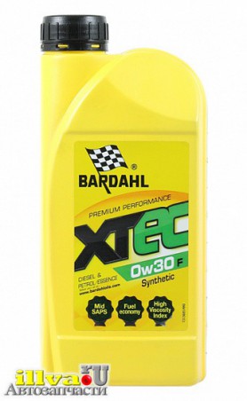 Моторное масло BARDAHL синтетическое XTEC 0W-30 F 1 л