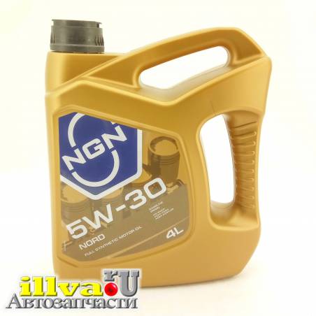 Масло моторное синтетическое NGN 5W-30 NORD SM/CF, A3/B4 4л