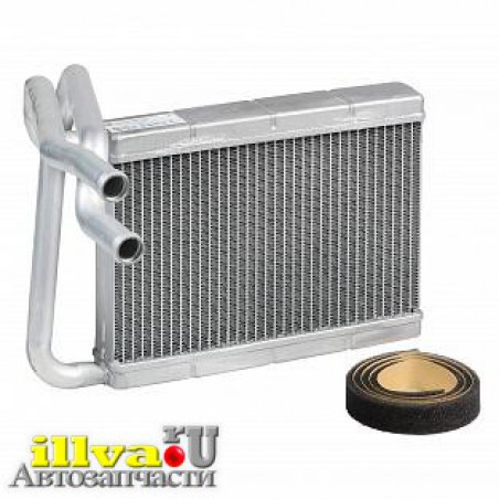 Радиатор отопителя для а/м ваз 21214 Urban FL 19- алюминий 8450082716 Luzar LRh 0128