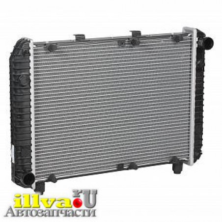 Радиатор охлаждения для а/м газ 3110 алюминий 2х-рядный Luzar LRc 0310b