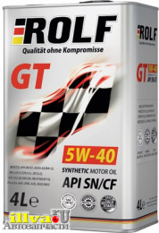 Моторное масло 5W40 ROLF GT синтетическое SN/CF 4 литра