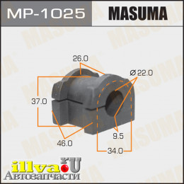 Втулка стабилизатора Mitsubishi ASX 10-, Lancer (CY) 07-15, Outlander 05-12 переднего MASUMA MP-1025