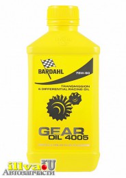 Трансмисионное масло BARDAHL синтетическое GEAR OIL 4005 75W-90 LS 1 л