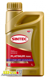 Масло моторное Sintec 0W-20 Platinum 7000 API SP, ILSAC GF-6 синтетическое 1 л SINTEC 600162