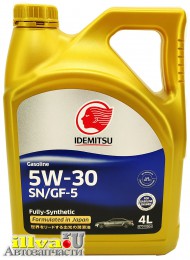 Синтетическое моторное масло IDEMITSU 5W30 Gasoline F-S SN 4 л 30011328746