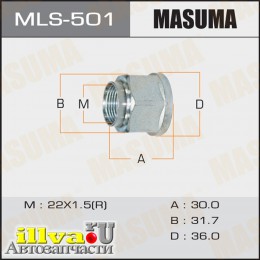 Гайка ШРУС 22 x 1,5 x 30,3 под ключ 32 Masuma MLS501