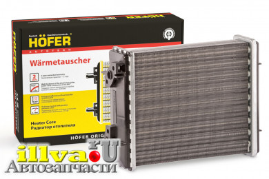 Радиатор отопителя на ВАЗ 2101, 2102, 2103, 2104, 2105, 2106, 2107, ОКА 1111  узкий HOFER Германия HF730228