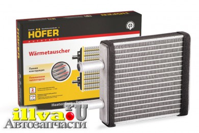 Радиатор отопителя для а/м ваз 2170 с кондиционером Halla паяный Hofer HF730237