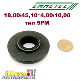 Сальник под шток 18 мм в размере 45,10*4,00/10,00 тип сальника 5PM Италия Emmetec 03-241AH