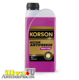 Антифриз KORSON ASIA Р⁠-⁠ОАТ Concentrate фиолетовый 1л KS20051