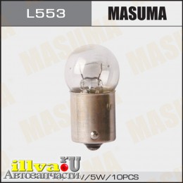 Лампа 24 В 5 Вт металлический цоколь BA15s G18 MASUMA L553