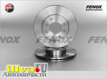 Диск тормозной передний Nissan Primera вентилируемый Fenox TB217333 , 4020671E04