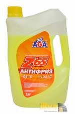 Антифриз желтый, AGA Z65 -65°С +132°С 5 литров, универсальный, совместимый с G11, G12, G12+, G12++, G13 AGA043Z