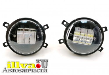 Фары противотуманные ПТФ LED для а/м lada Vesta, Nissan, Renault, Honda, Peugeot, Mitsubishi белый цвет 30W 1 режим