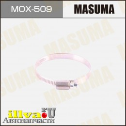 Хомут Червячный Masuma 50-70 мм нержавеющая сталь MOX-509