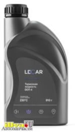 Тормозная жидкость LECAR DOT-4 910гр - LECAR 000021410