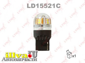 Лампа светодиодная LED W21W T20 12V W3x16d SMDx15 6000K CANbus LD15521C