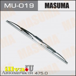Щетка стеклоочистителя каркасная MASUMA 19/475 мм крюк Nano Graphite MU019