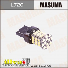 Лампа 12 В 21 Вт 1-контактная без цоколя T20 WX3х16q Masuma LED Светодиодная 2шт L720