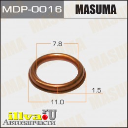 Кольцо форсунки 7,8 х 11 х 15 для MITSUBISHI с двс 4D68, 4D65, 4D56 MASUMA MDP0016
